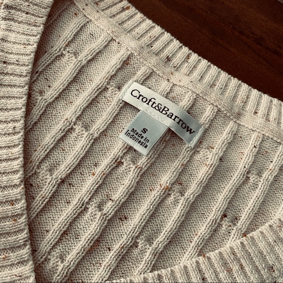 ❌RELISTED IN A BUNDLE LISTING❌ Like New 100% Cotton Sweater/Top Croft&Barrow S - Picture 3 of 10